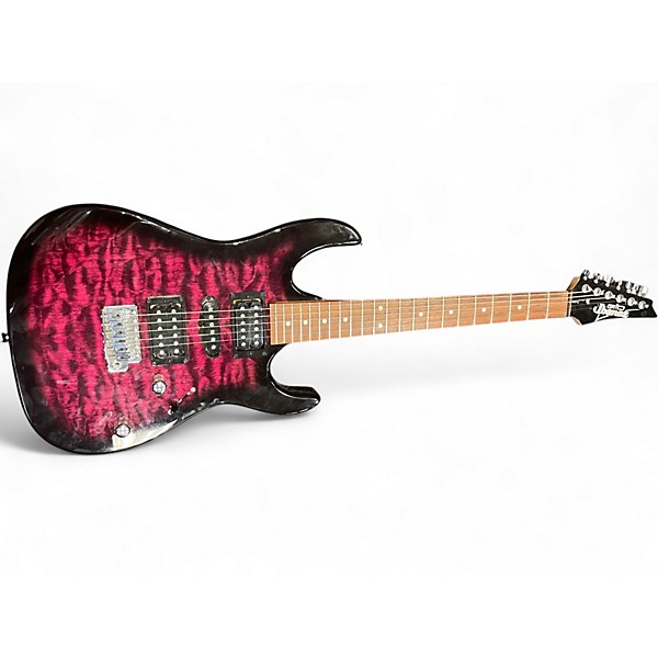 Used Ibanez GRX70QA Purple Solid Body Electric Guitar