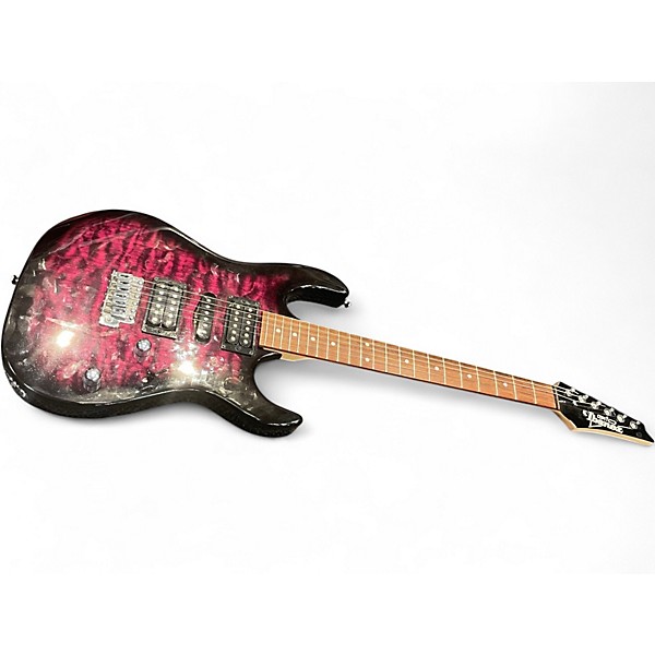 Used Ibanez GRX70QA Purple Solid Body Electric Guitar