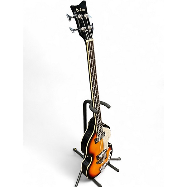 Used De Rosa Violin Bass 3 Color Sunburst Electric Bass Guitar