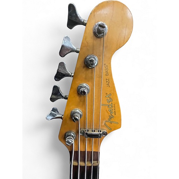 Vintage 1996 Fender  J Bass V Deluxe ATB W/C 2 Color Sunburst Electric Bass Guitar