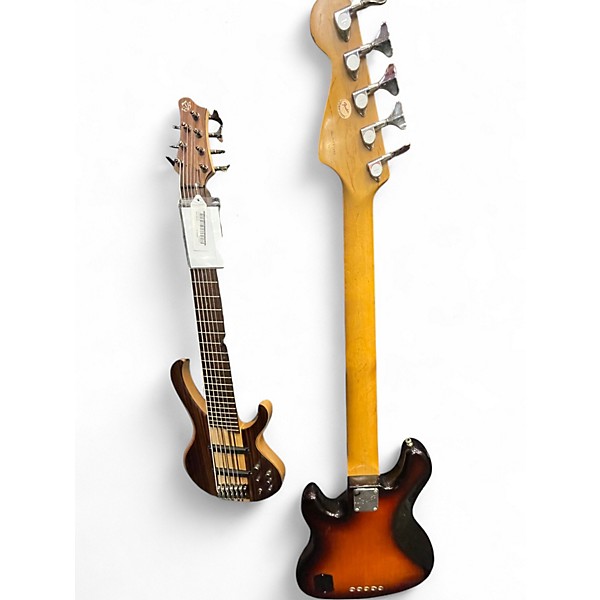 Vintage 1996 Fender  J Bass V Deluxe ATB W/C 2 Color Sunburst Electric Bass Guitar