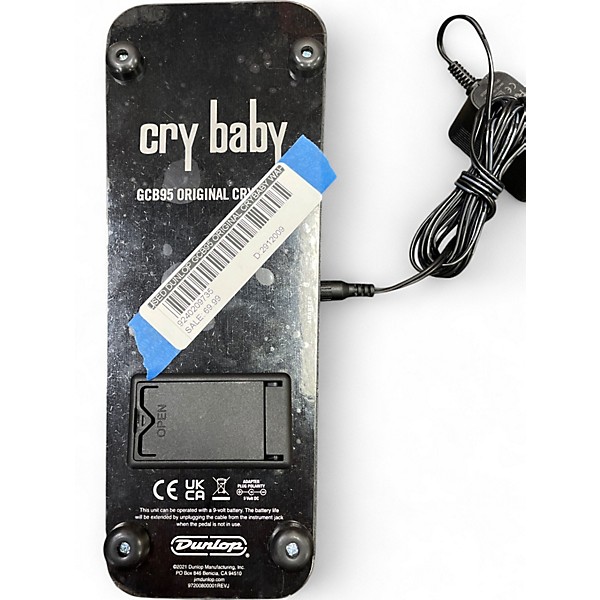 Used Dunlop GCB95 Original Crybaby Wah Effect Pedal