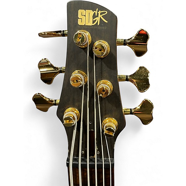 Used Ibanez Premium SDGR Natural Electric Bass Guitar