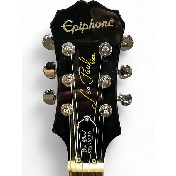 Used Epiphone Les Paul Standard Black Solid Body Electric Guitar