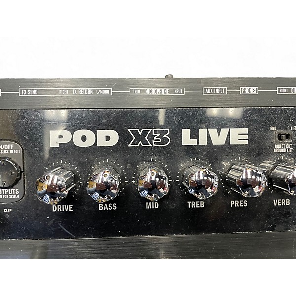 Used Line 6 Pod X3 Live Amp Modeler Effect Processor