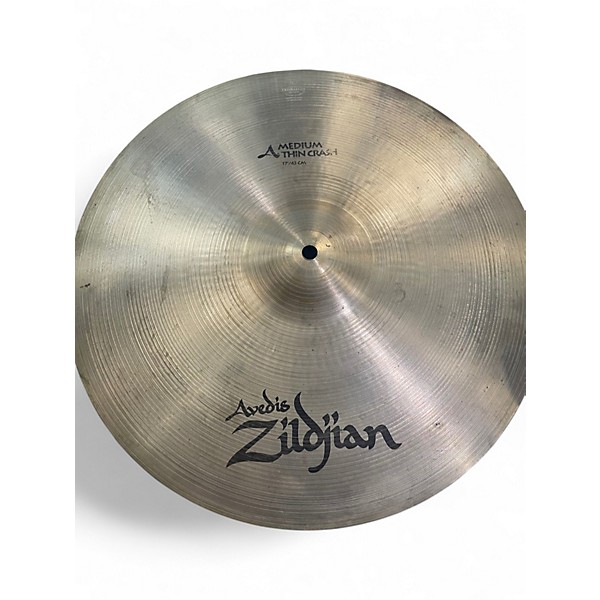 Used Zildjian 17in avedis medium thin crash Cymbal