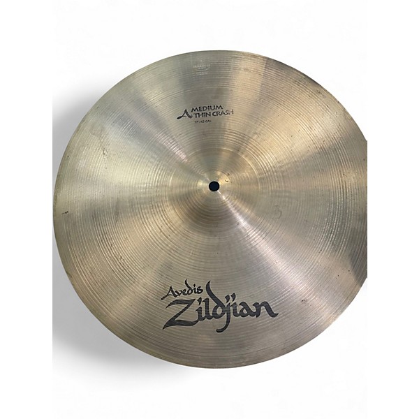 Used Zildjian 17in avedis medium thin crash Cymbal