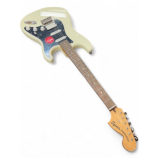 Used 2025 Squier CLASSIC VIBE 70'S HSS STRATOCASTER Olympic White Solid Body Electric Guitar