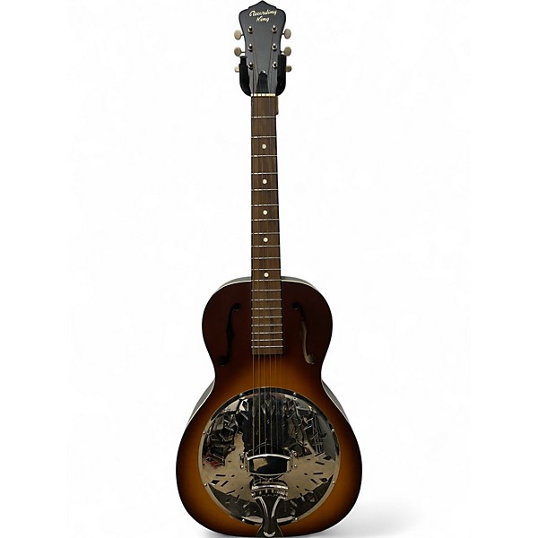 Used Recording King RPH-r1 Dirty Thirties Faded Tobacco Acoustic Electric Guitar