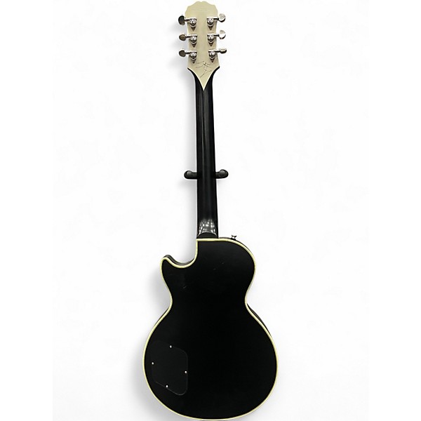 Used 2019 Epiphone Jared James Nichols "Old Glory" Les Paul Custom Black Aged Gloss Solid Body Electric Guitar