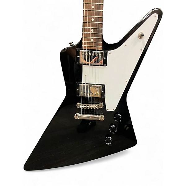 Used Epiphone Explorer Black Solid Body Electric Guitar