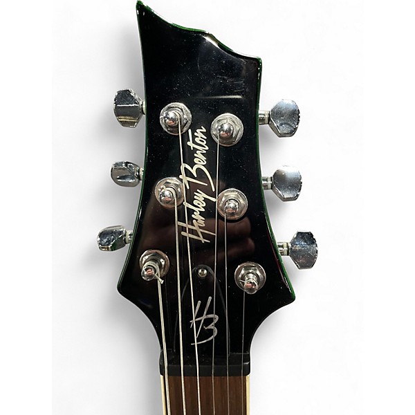 Used Harley Benton CST-24 Trans Green Solid Body Electric Guitar