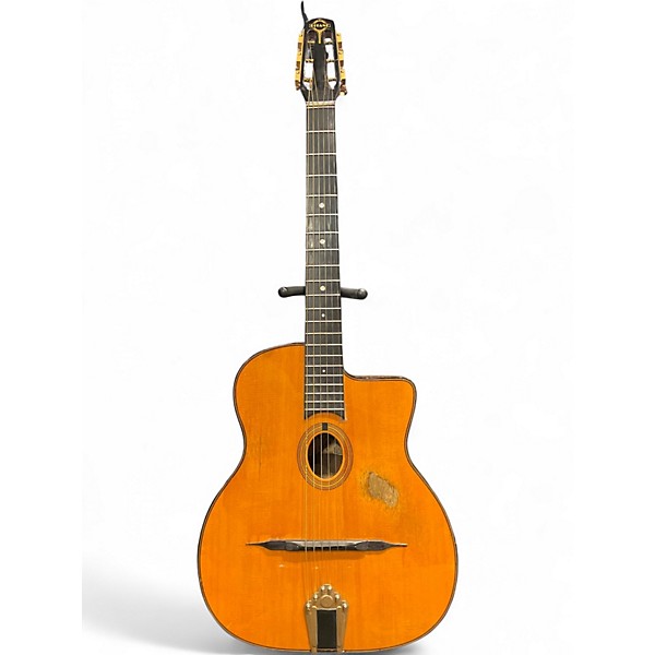 Vintage 1980s Gitane DG-255 Antique Natural Acoustic Electric Guitar