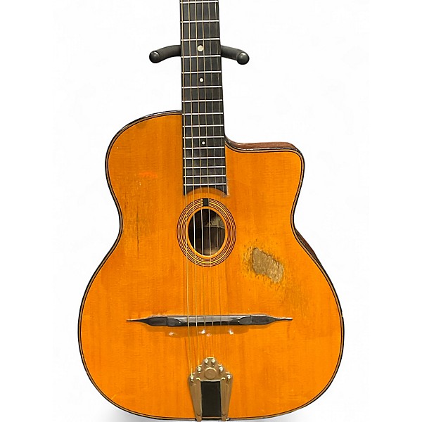 Vintage 1980s Gitane DG-255 Antique Natural Acoustic Electric Guitar