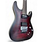 Used Schecter Guitar Research C1 FRS PLATINUM Crimson Red Trans Solid Body Electric Guitar