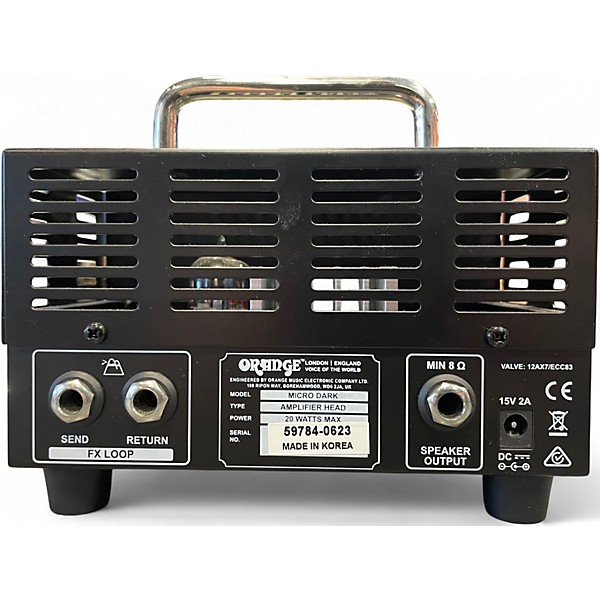 Used Orange Amplifiers Micro Dark 20W Tube Guitar Amp Head