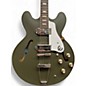 Used Epiphone Casino Worn Royal Olive Hollow Body Electric Guitar