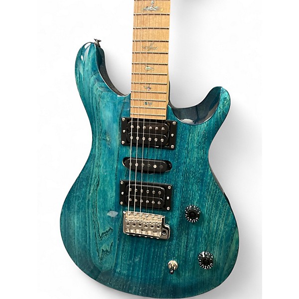 Used PRS SE Swamp Ash Special Iri Blue Solid Body Electric Guitar