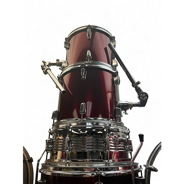 Used Percussion Plus 5 Piece 5 PIECE DRUM KIT/SHELL PACK Crimson Red Drum Kit