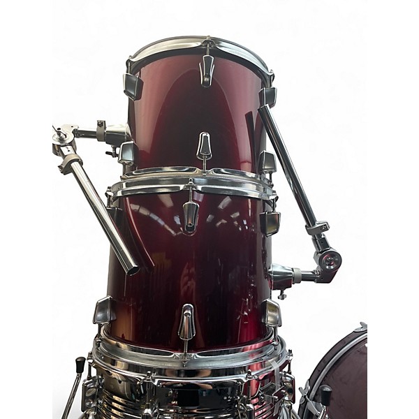 Used Percussion Plus 5 Piece 5 PIECE DRUM KIT/SHELL PACK Crimson Red Drum Kit