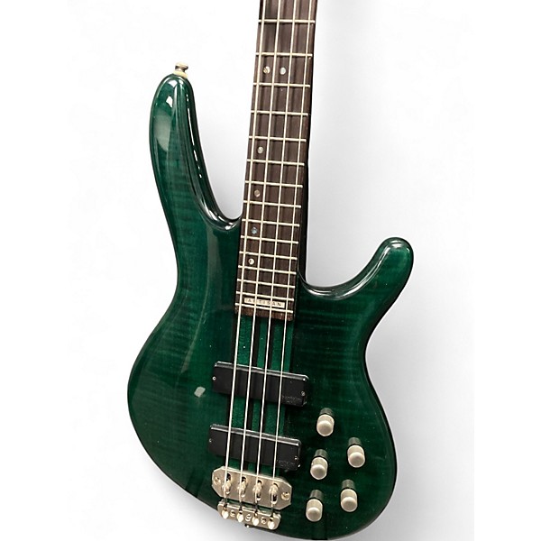 Used Cort Artisan 5 String Bass Green Electric Bass Guitar