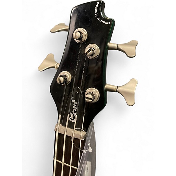 Used Cort Artisan 5 String Bass Green Electric Bass Guitar