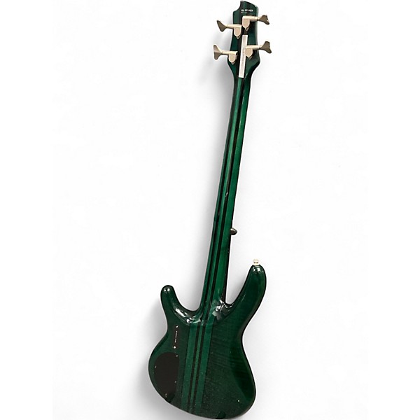 Used Cort Artisan 5 String Bass Green Electric Bass Guitar