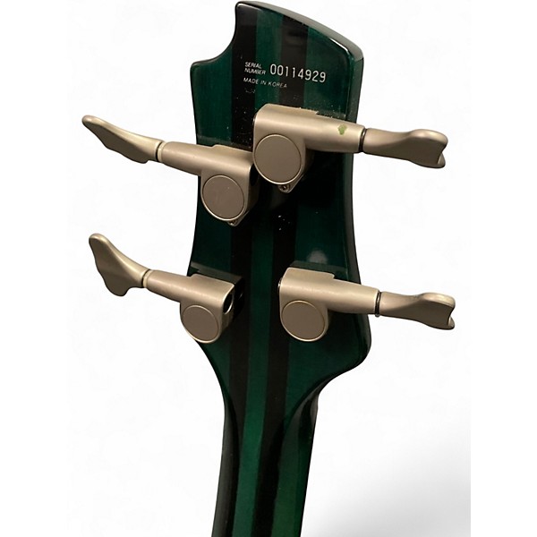 Used Cort Artisan 5 String Bass Green Electric Bass Guitar