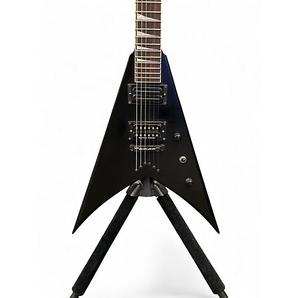Used Jackson Pro Series King V KVT Gloss Black Solid Body Electric Guitar