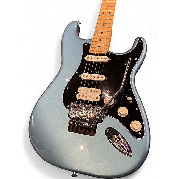 Used Fender Player Stratocaster MIM HSS 75th Anniversary w/ Floyd Rose Lake Placid Blue Solid Body Electric Guitar