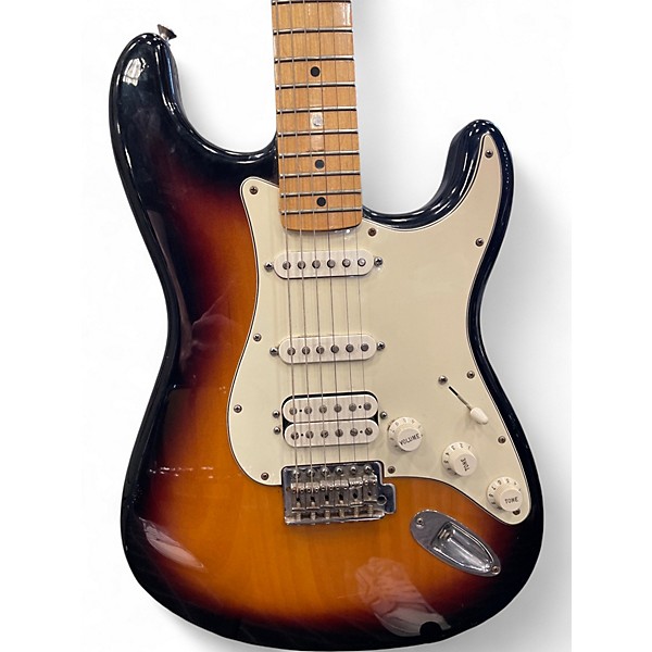 Used Fender Standard Stratocaster HSS 3 Tone Sunburst Solid Body Electric Guitar