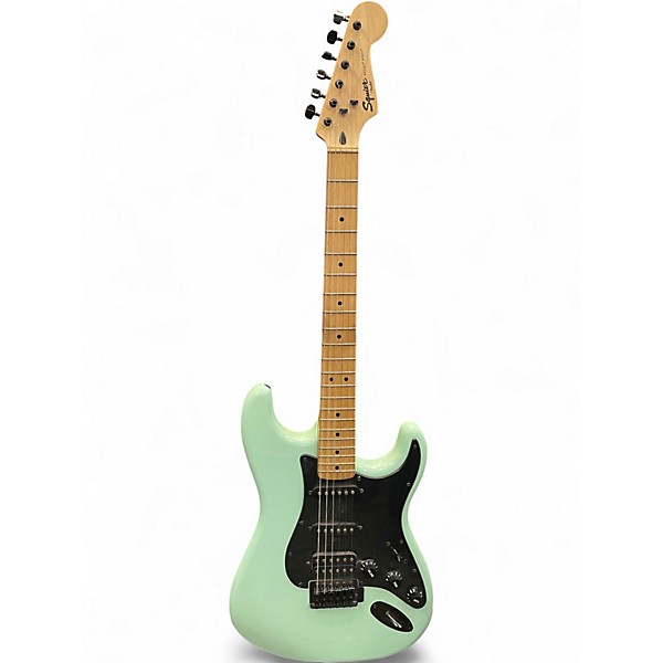 Used Squier Bullet Stratocaster Apple Green Solid Body Electric Guitar