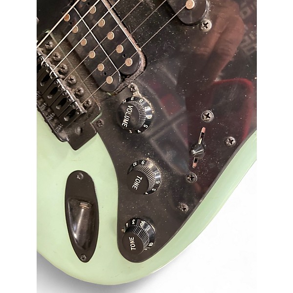 Used Squier Bullet Stratocaster Apple Green Solid Body Electric Guitar