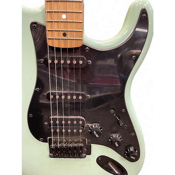 Used Squier Bullet Stratocaster Apple Green Solid Body Electric Guitar