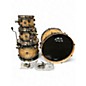 Used PDP by DW 4 Piece Limited Edition Concept Maple Mapa Burl to Black Burst  Drum Kit thumbnail