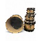 Used PDP by DW 4 Piece Limited Edition Concept Maple Mapa Burl to Black Burst  Drum Kit