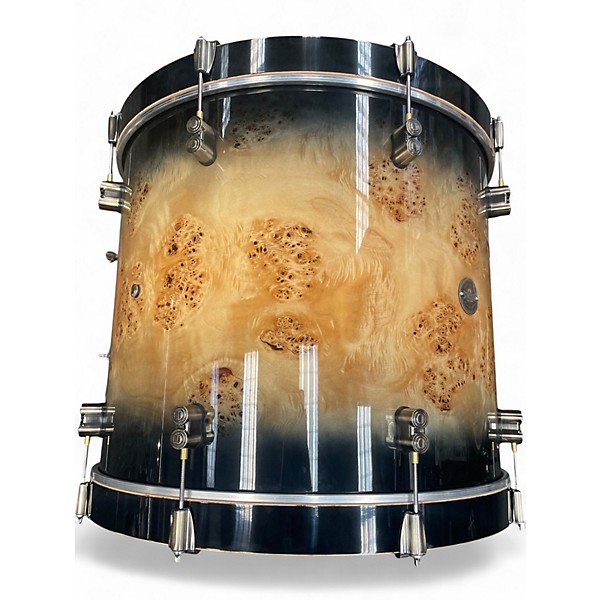 Used PDP by DW 4 Piece Limited Edition Concept Maple Mapa Burl to Black Burst  Drum Kit