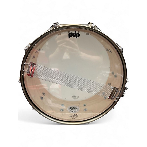 Used PDP by DW 14X5.5 Limited Edition Concept Maple Mapa Burl to Black Burst Drum