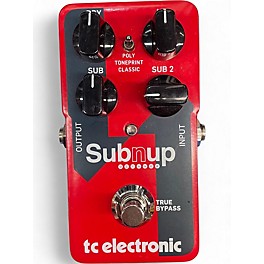 Used TC Electronic Sub N Up Octaver Effect Pedal