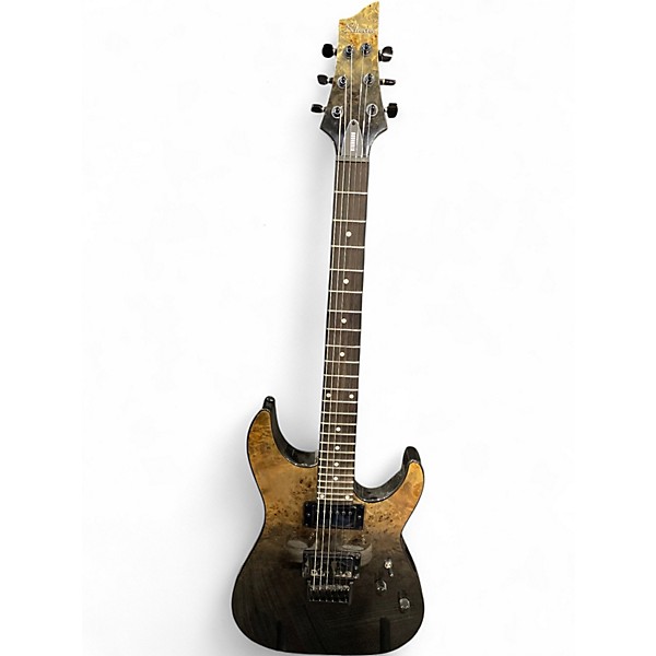 Used Schecter Guitar Research C1 Standard Black Fade Burst Solid Body Electric Guitar