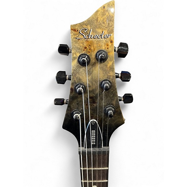 Used Schecter Guitar Research C1 Standard Black Fade Burst Solid Body Electric Guitar