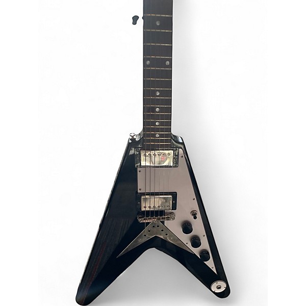 Used Epiphone 1958 Korina Flying V Ebony Solid Body Electric Guitar