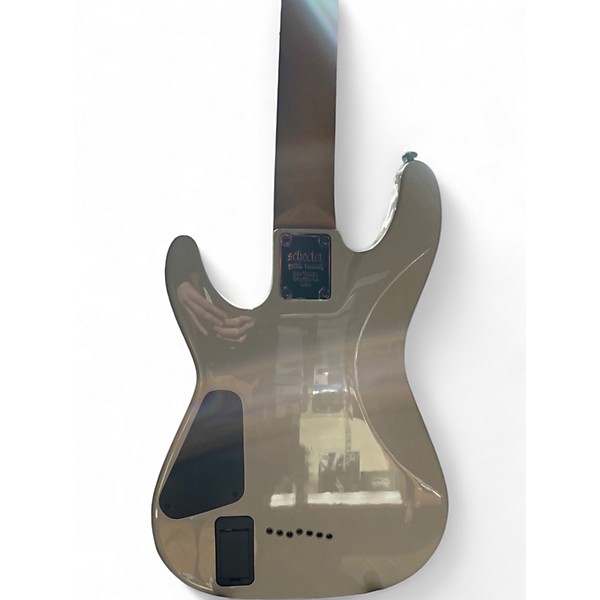Used Schecter Guitar Research Demon 7 String Vintage White Solid Body Electric Guitar