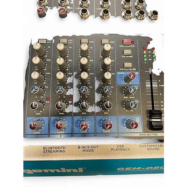 Used Gemini Gem-08USB Unpowered Mixer
