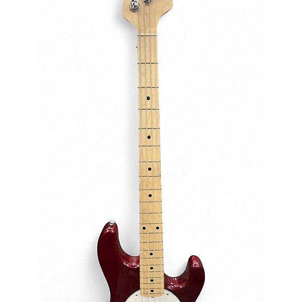 Used Sterling by Music Man RAY4 S.U.B Red Electric Bass Guitar