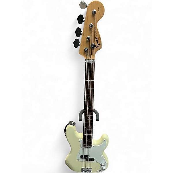 Used Squier Precision Bass Olympic White Electric Bass Guitar