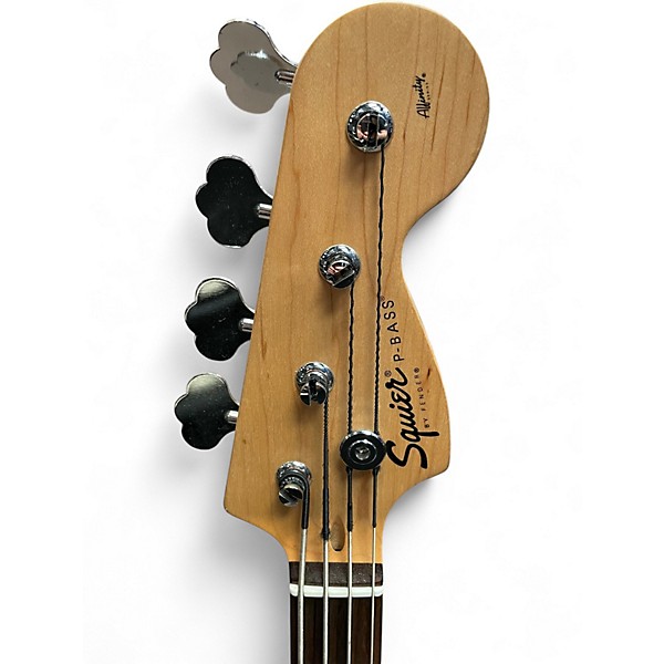 Used Squier Precision Bass Olympic White Electric Bass Guitar