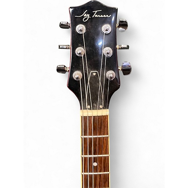 Used Jay Turser JT135 Candy Apple Red Hollow Body Electric Guitar