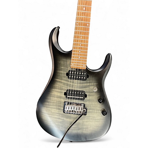 Used Sterling by Music Man John Petrucci JP157 7 String Trans Black Solid Body Electric Guitar