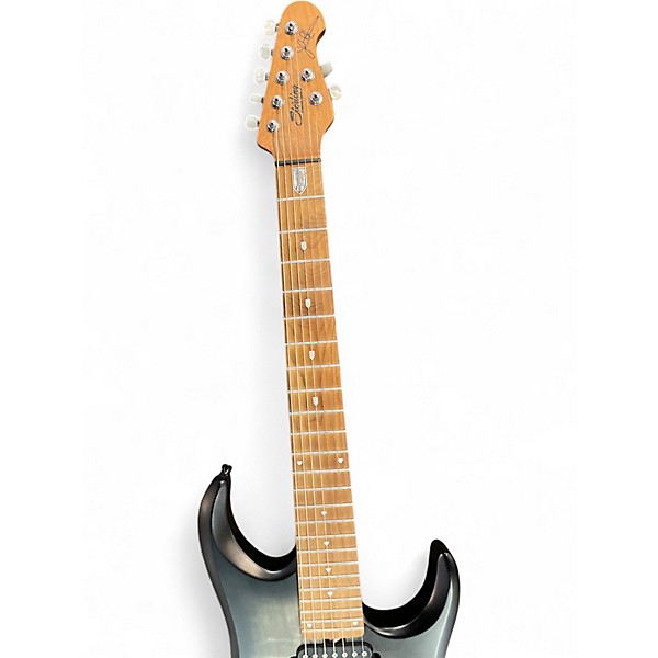 Used Sterling by Music Man John Petrucci JP157 7 String Trans Black Solid Body Electric Guitar